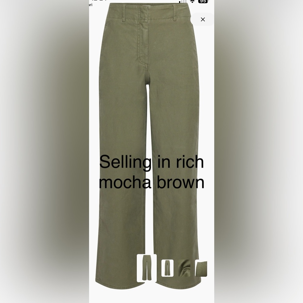 WORN ONCE - Aritzia Ascendanr Pant - Colour - Rich Mocha Brown - Size 00